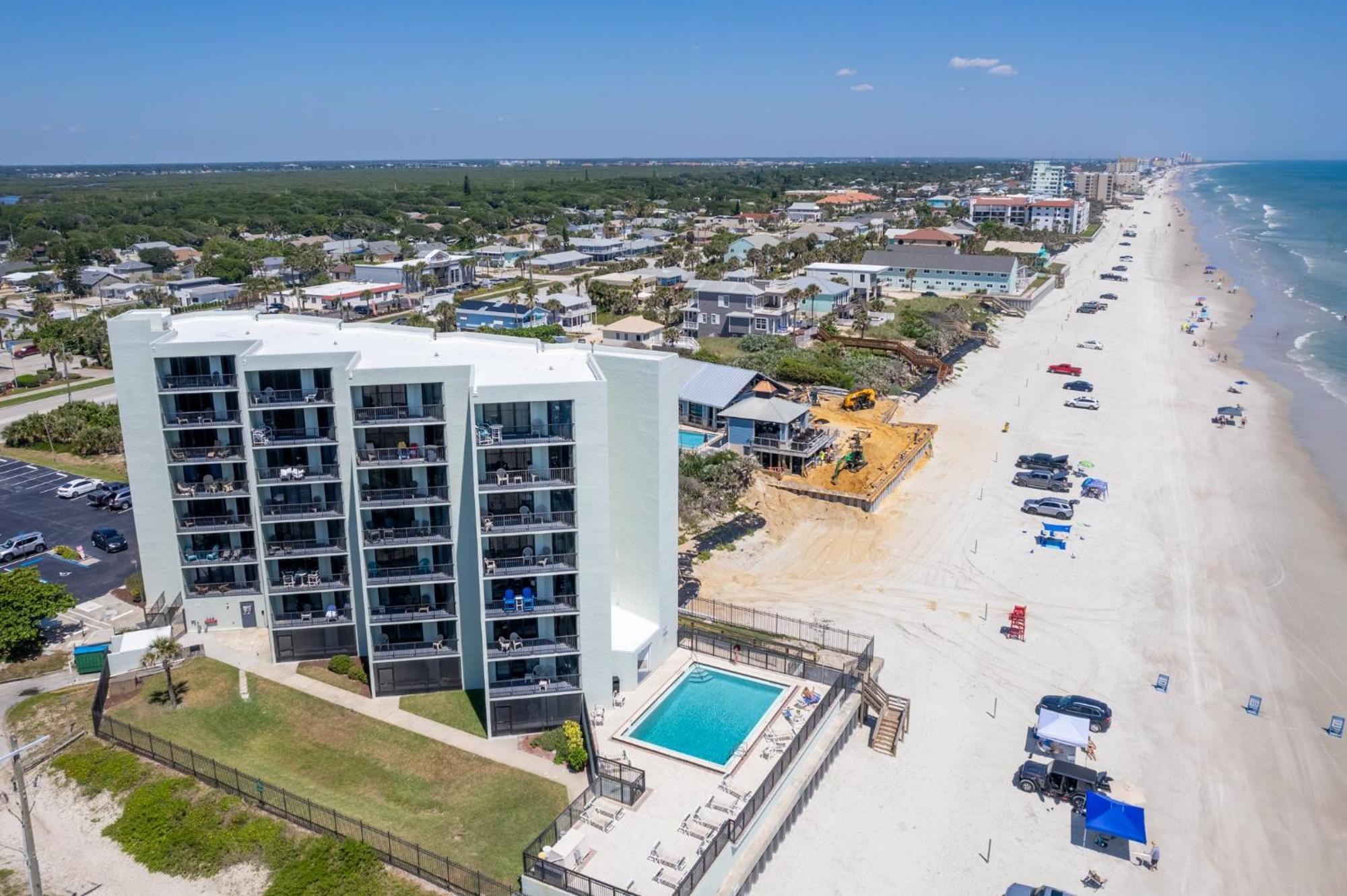 Ocean View With A Beachfront Pool At Ocean Trillium Condo ~ 403 New Smyrna Beach Dış mekan fotoğraf