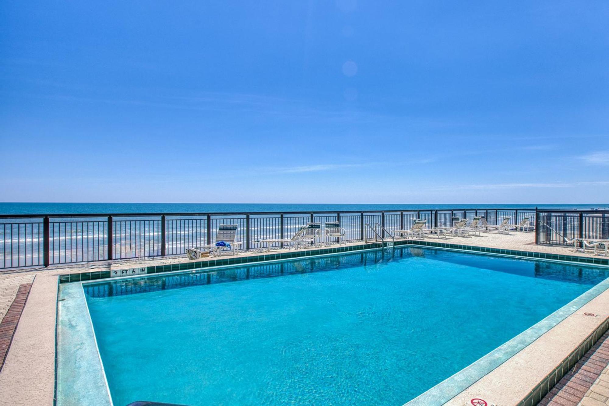 Ocean View With A Beachfront Pool At Ocean Trillium Condo ~ 403 New Smyrna Beach Dış mekan fotoğraf