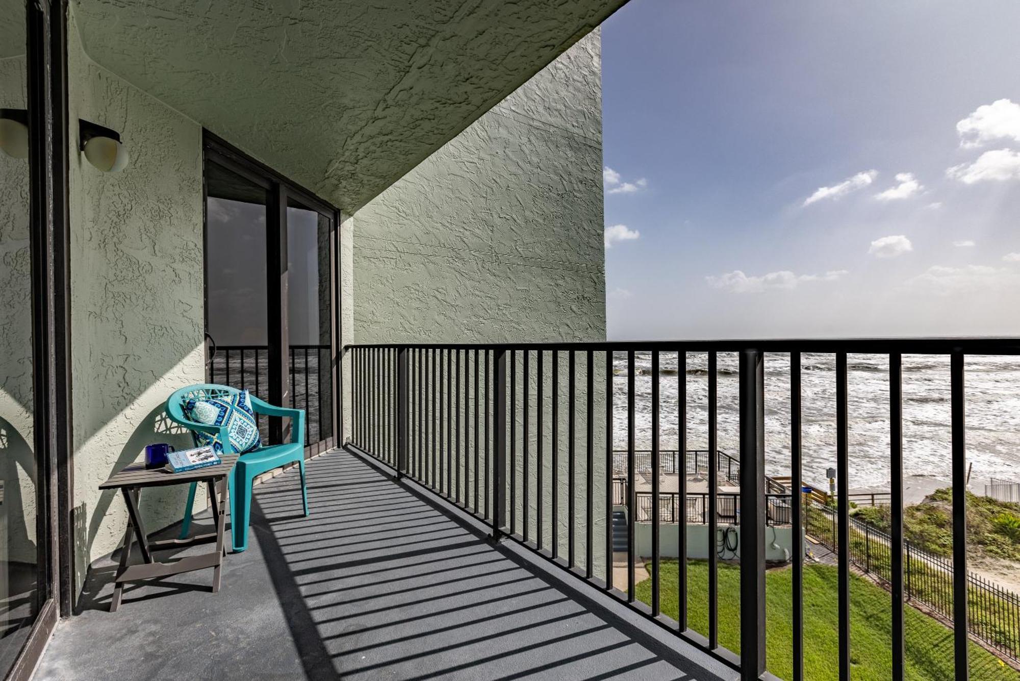 Ocean View With A Beachfront Pool At Ocean Trillium Condo ~ 403 New Smyrna Beach Dış mekan fotoğraf