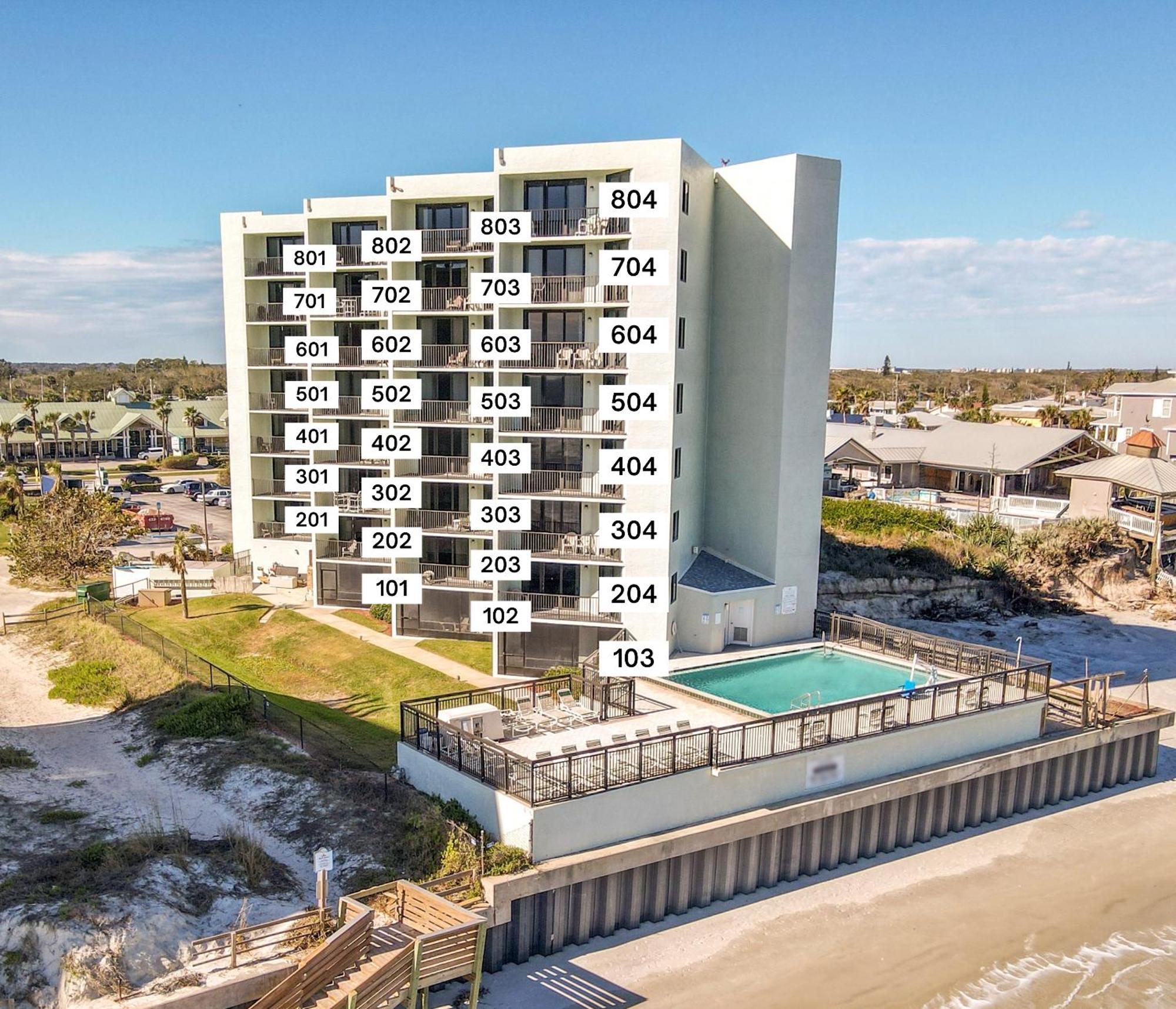 Ocean View With A Beachfront Pool At Ocean Trillium Condo ~ 403 New Smyrna Beach Dış mekan fotoğraf